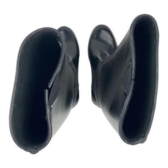 COUGAR WOMENS Black Rider Tall Waterproof Rubber Rain Boots US 6M - Picture 7 of 13